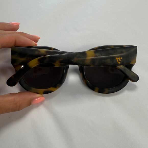 VALLEY Eyewear A Dead Coffin Club Matte Tort / Brown Sunglasses - Picture 10 of 12